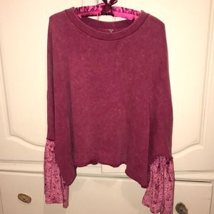 Free People Magenta Sweater